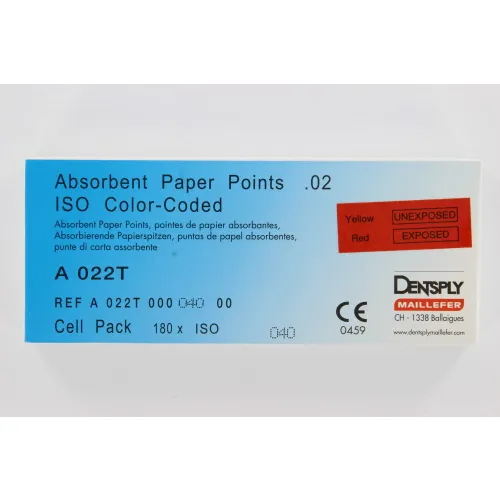 MAILLEFER PAPERPOINTS CELLPACK .02 NR.40 ZWART (180st)