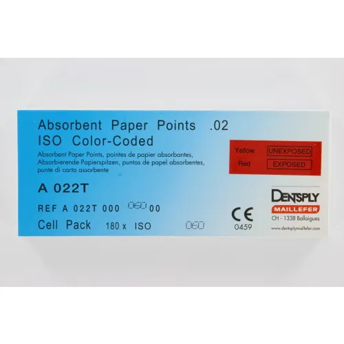 MAILLEFER PAPERPOINTS CELLPACK .02 NR.60 BLAUW (180st)