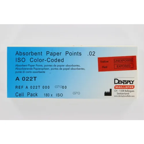 MAILLEFER PAPERPOINTS CELLPACK .02 NR.70 GROEN (180st)