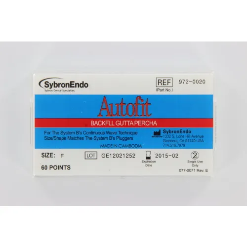 KERR ENDO ANALYTIC AUTOFIT BACKFILL GUTTA PERCHA POINTS 0.6 FINE (60st)