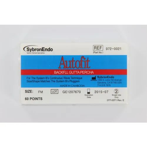KERR ENDO ANALYTIC AUTOFIT BACKFILL GUTTA PERCHA POINTS 0.8 FINE-MEDIUM (60st)