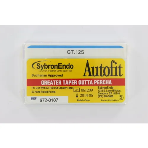 SYBRON-ENDO ANALYTIC AUTOFIT GREATER TAPER GUTTA PERCHA POINTS .12 (50st)
