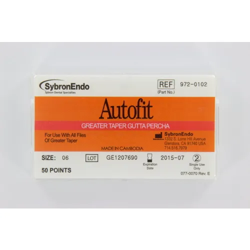 KERR ENDO ANALYTIC AUTOFIT GREATER TAPER GUTTA PERCHA POINTS .06 (50st)
