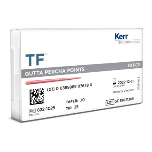 KERR ENDO TF GUTTA PERCHA POINTS .10 NR.25 (50st)