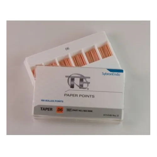 KERR ENDO TF PAPER POINTS .06 ORANGE (100st)