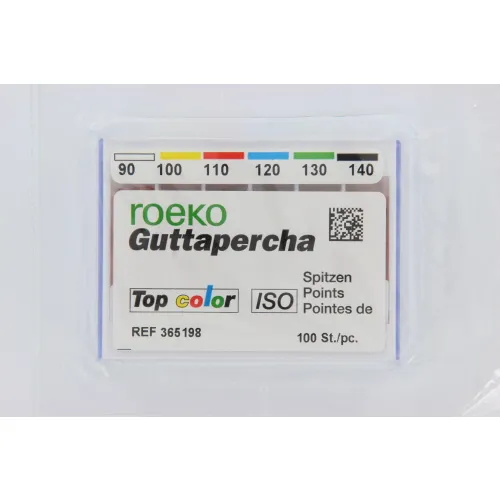 ROEKO GUTTA PERCHA POINTS TOP-COLOR ASSORTED NR.90-140 (100st)