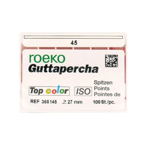ROEKO GUTTA PERCHA POINTS TOP-COLOR NR.45 WIT (100st)