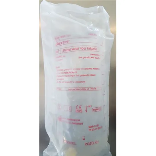 VIAFLEX STERIEL WATER SPOELOPLOSSING (10x1000ml) WKB7114