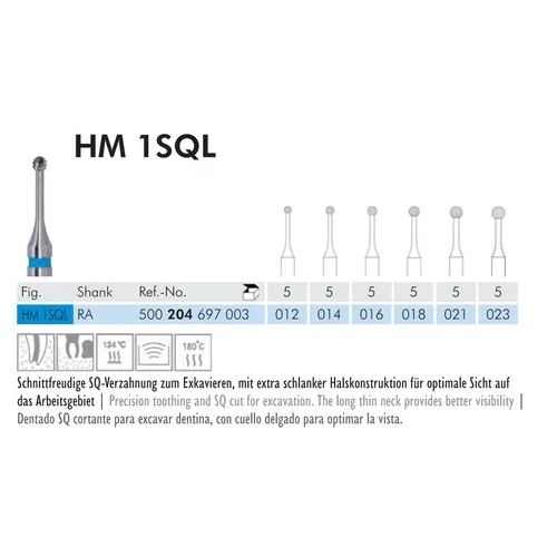 MEISINGER RA CARBIDE ROND 1SQL014 (5st)