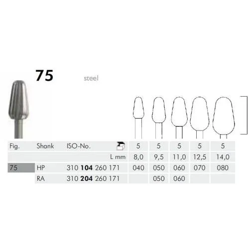 MEISINGER HP STAAL FRAIS 75/080 (5st)