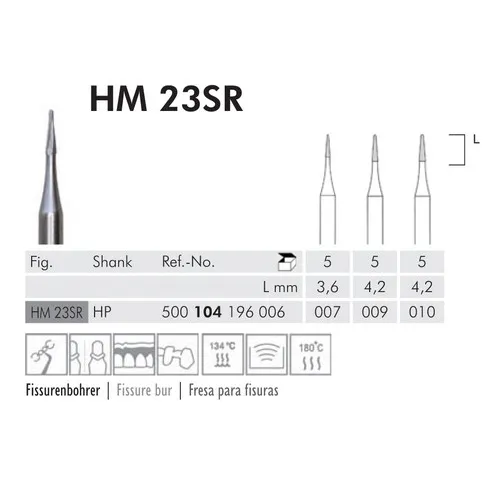 MEISINGER HP CARBIDE 23SR010 (5st)
