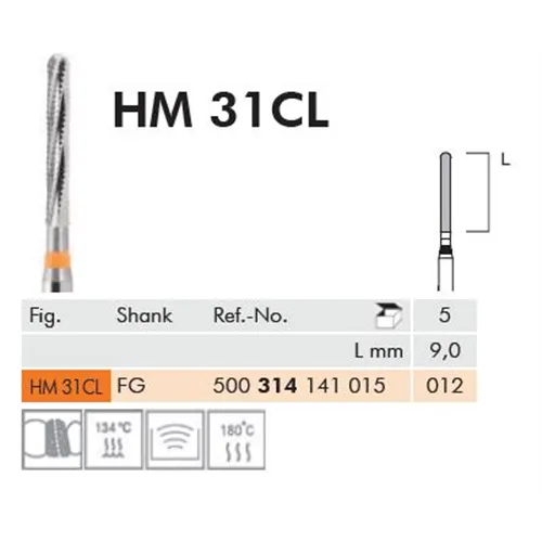 MEISINGER CHIRURGISCHE BOOR FG HM 31CL/012 (5st)