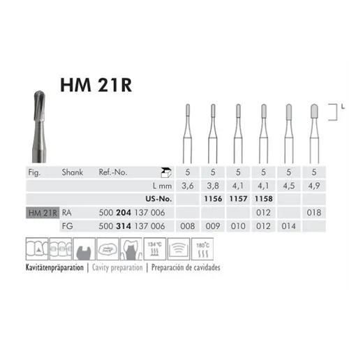 MEISINGER RA CARBIDE 21R012 (5st)