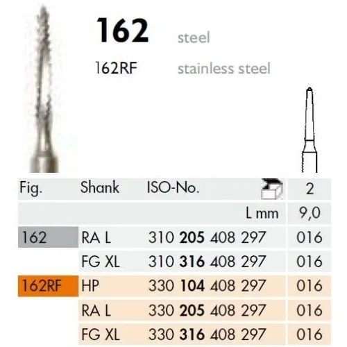 MEISINGER RA-L STAAL KNOCHEN FRAIS 162/016 (2st)