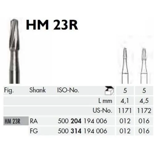 MEISINGER FG CARBIDE 23R012 (5st)