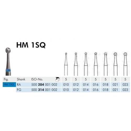 MEISINGER FG CARBIDE HM1SQ/010 ROND (5st)