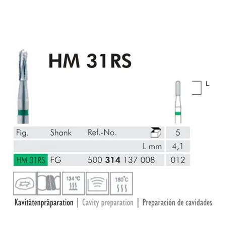 MEISINGER FG CARBIDE HM31RS012 (5st)