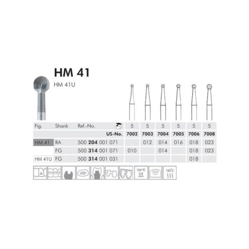 MEISINGER RA CARBIDE FINIEREN 41/018 (5st)