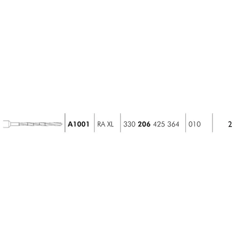 MEISINGER RA-XL PILOOT BOOR A1001 1,0x15mm (1st)