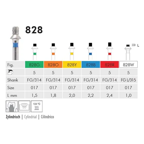MEISINGER OCCLUSAL REDUCTION GEEL 828Y017 (5st)