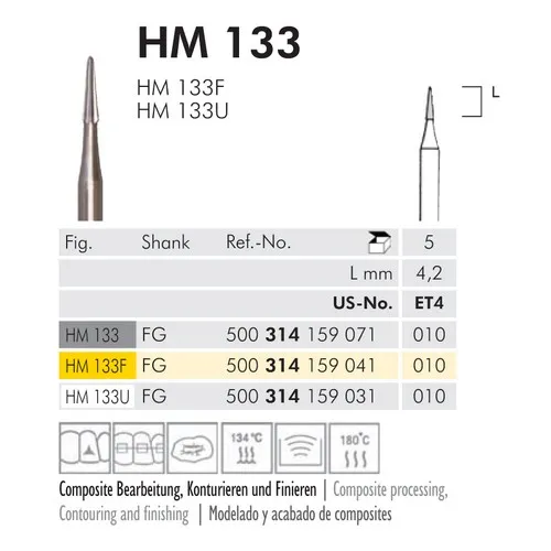 MEISINGER FG CTF-CARBIDE FINIEREN 133/010 (5st)