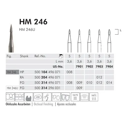 MEISINGER FG CTF-CARBIDE FINIEREN 246/008 (5st)