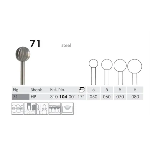 MEISINGER HP STAAL FRAIS 71/050 (5st)