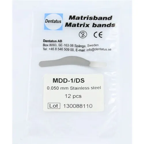 DENTATUS RVS MATRIXBANDJES NR.1 DUN (12st)