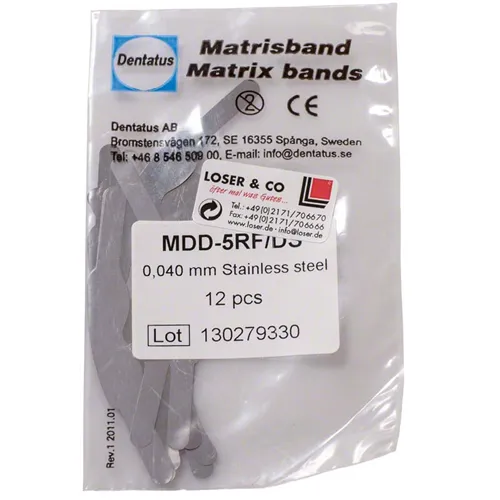 DENTATUS RVS MATRIXBANDJES NR.5 DUN (12st)