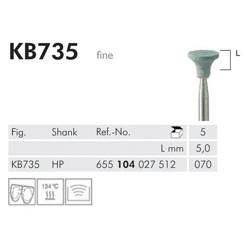 MEISINGER HP KERAMISCHE SLIJPKOP KB735 (5st)