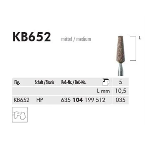 MEISINGER HP KERAMISCHE SLIJPKOP KB652 (5st)