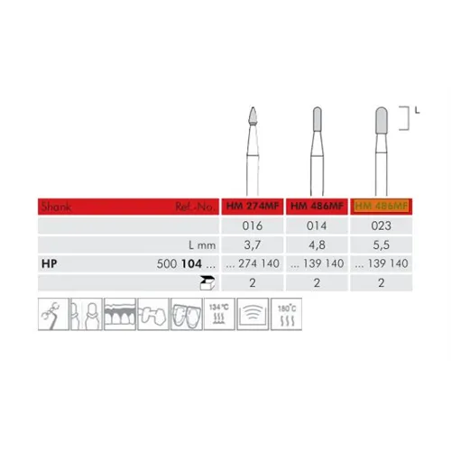 MEISINGER HP CARBIDE MINI-FRAIS 486MF023 (2st)