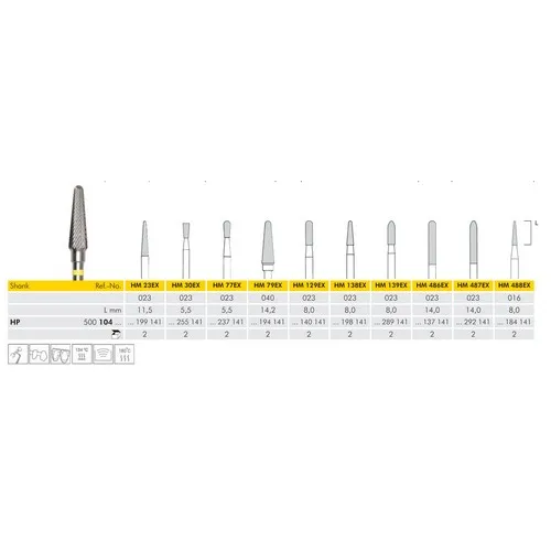 MEISINGER HP CARBIDE FRAIS 23EX023 (2st)