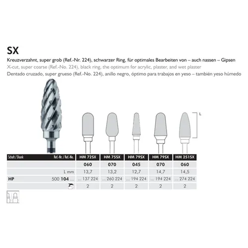 MEISINGER HP CARBIDE FRAIS 75SX070 (2st)