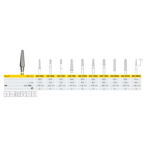 MEISINGER HP CARBIDE FRAIS 77EX023 (2st)