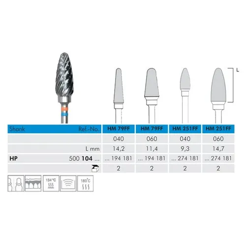 MEISINGER HP CARBIDE FRAIS 251FF040 (1st)