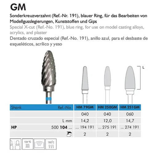 MEISINGER HP CARBIDE FRAIS 251GM060 (2st)