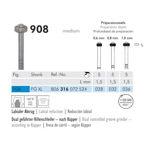 MEISINGER FG-XL DIAMANT 908/036 (5st)