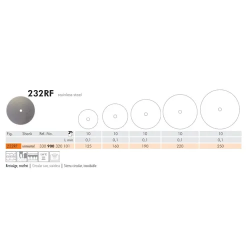 MEISINGER DIAMANT SCHIJF 232RF190 ONGEMONTEERD