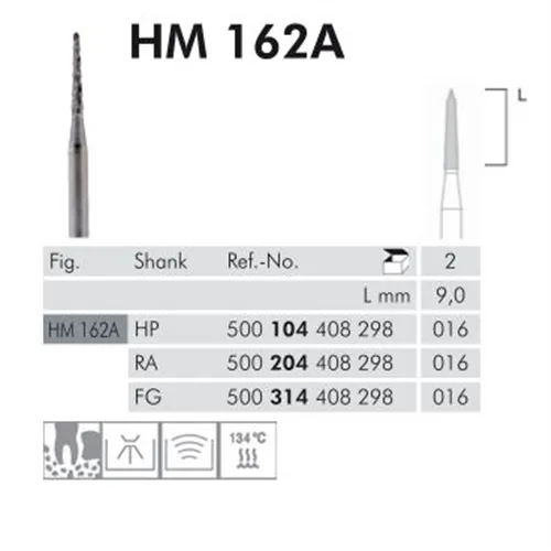 MEISINGER HP CARBIDE KNOCHEN FRAIS 162A016 (2st)