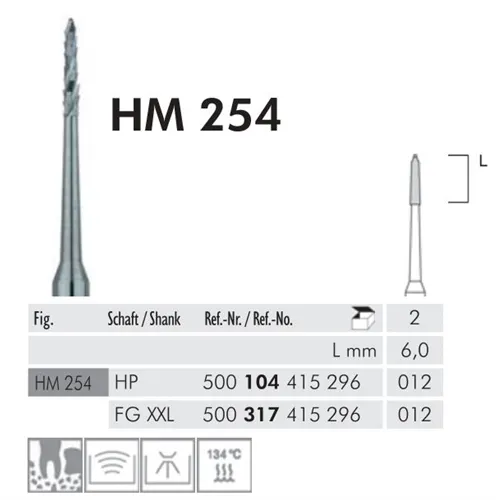 MEISINGER HP CARBIDE BOT FRAIS HM 254/012 (2st)