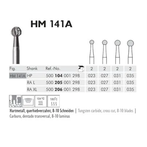 MEISINGER RA-XL CARBIDE ZESBLADIGE ALLPORT BOOR 141A023 (2st)
