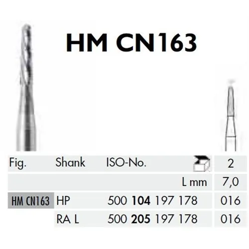 MEISINGER HP CARBIDE FRAIS CN163/016 (2st)