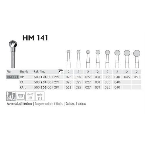 MEISINGER RA-L CARBIDE ZESBLADIGE ALLPORT BOOR 141/040 (2st)