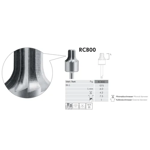 MEISINGER RA-L RIDGE CONTOURING BOOR RCB0075 (2st)