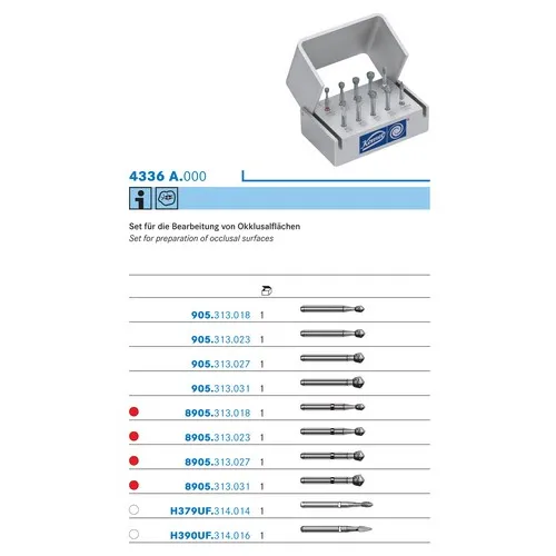 KOMET SHAPING EN FINISHING SET NR.4336A
