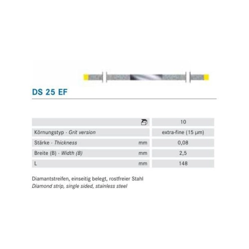 KOMET SCHUURSTRIP DIAMANT EXTRA-FIJN GEEL NR.DS-25EF (10st)