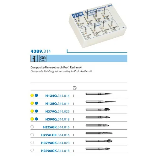KOMET FG COMPOSIET FINISHING KIT NR.4389