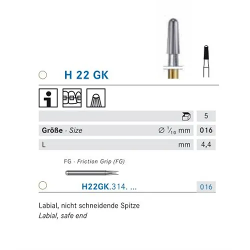 KOMET FG CARBIDE H22GK016 (5st) LIJMRESTEN REMOVER
