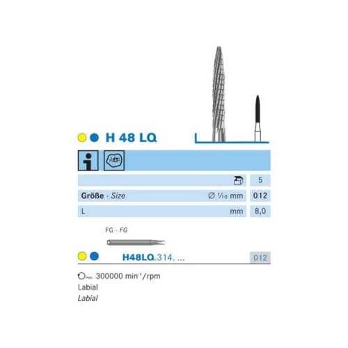 KOMET FG CARBIDE H48LQ012 (5st)